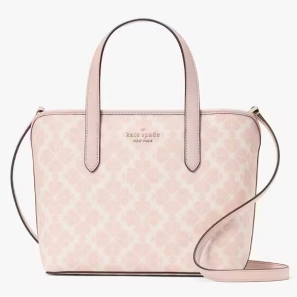 Kate Spade Pink Signature Small Tote Bag VEGAN - Picture 4 of 14